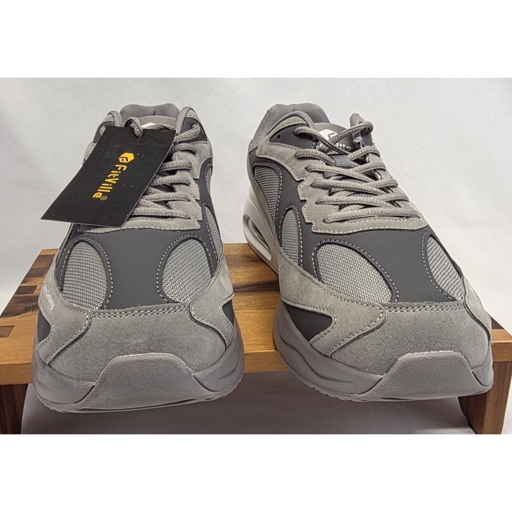 FitVille Marca Arch & Heel Support Wide EW Men's Size 12 White Gray AERAM - Picture 3 of 11